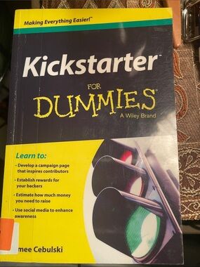 Kickstarter For Dummies - Yellow & Black Cover